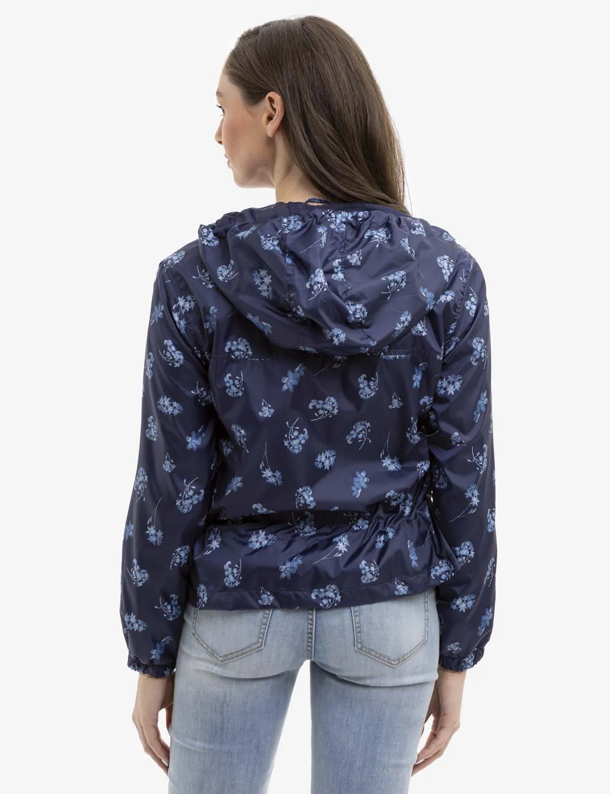 ALL OVER FLORAL PRINTED WINDBREAKER