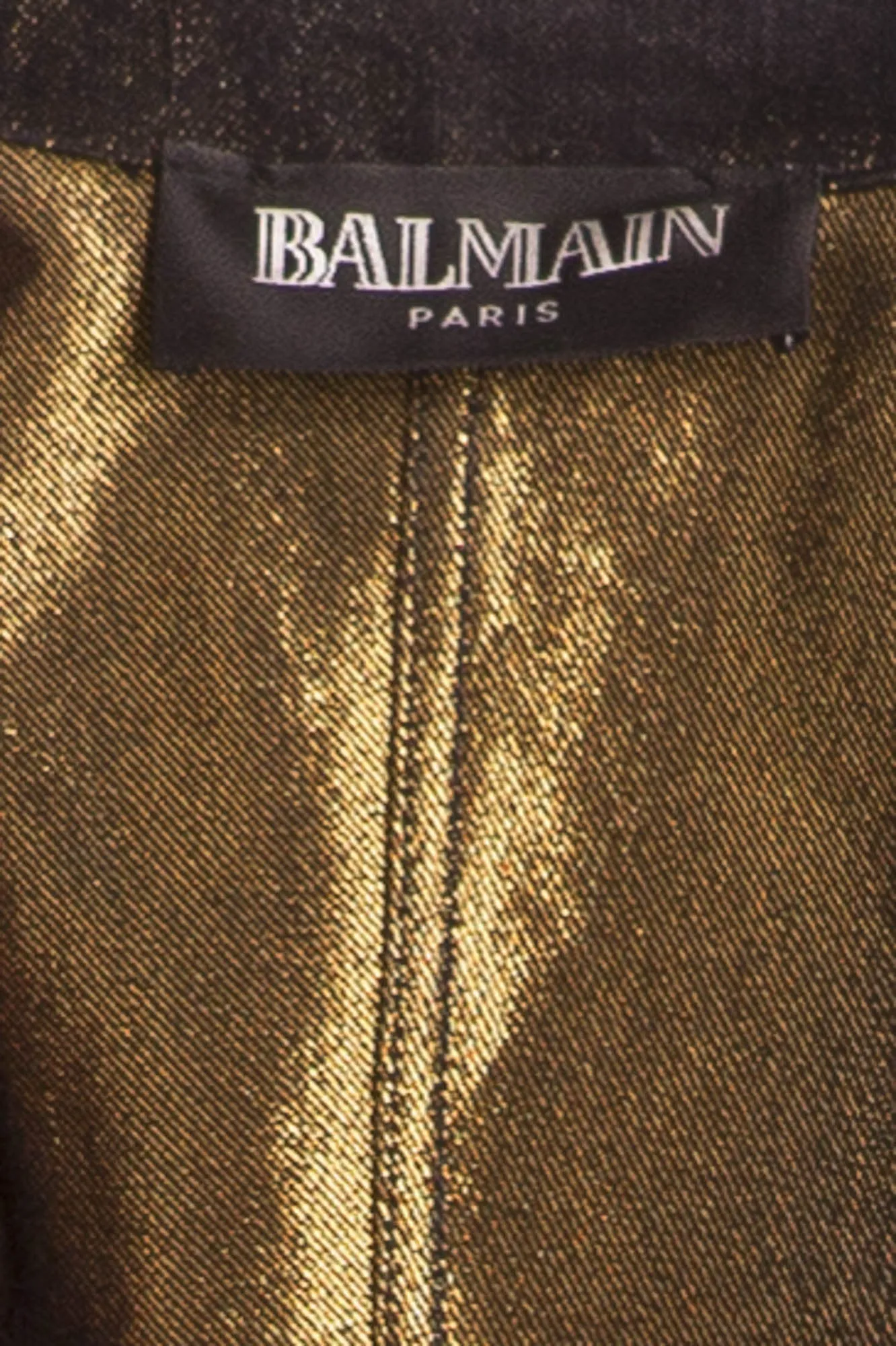 Balmain - Black Jean Jacket Gold Buttons - FR 40
