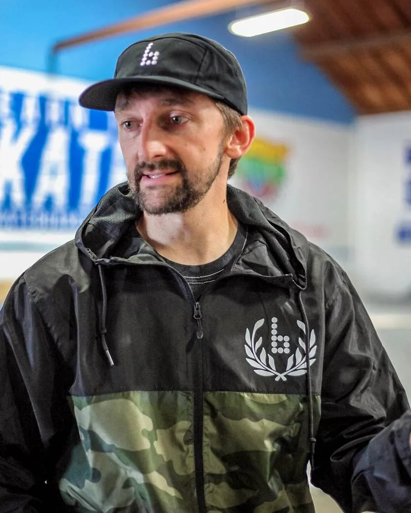 Braille Skateboarding Camo Windbreaker Jacket