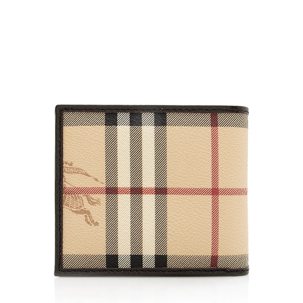 Burberry Haymarket Check Bi-fold Wallet (SHF-18237)