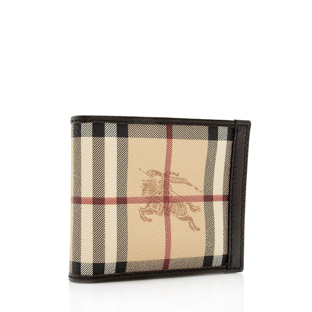 Burberry Haymarket Check Bi-fold Wallet (SHF-18237)