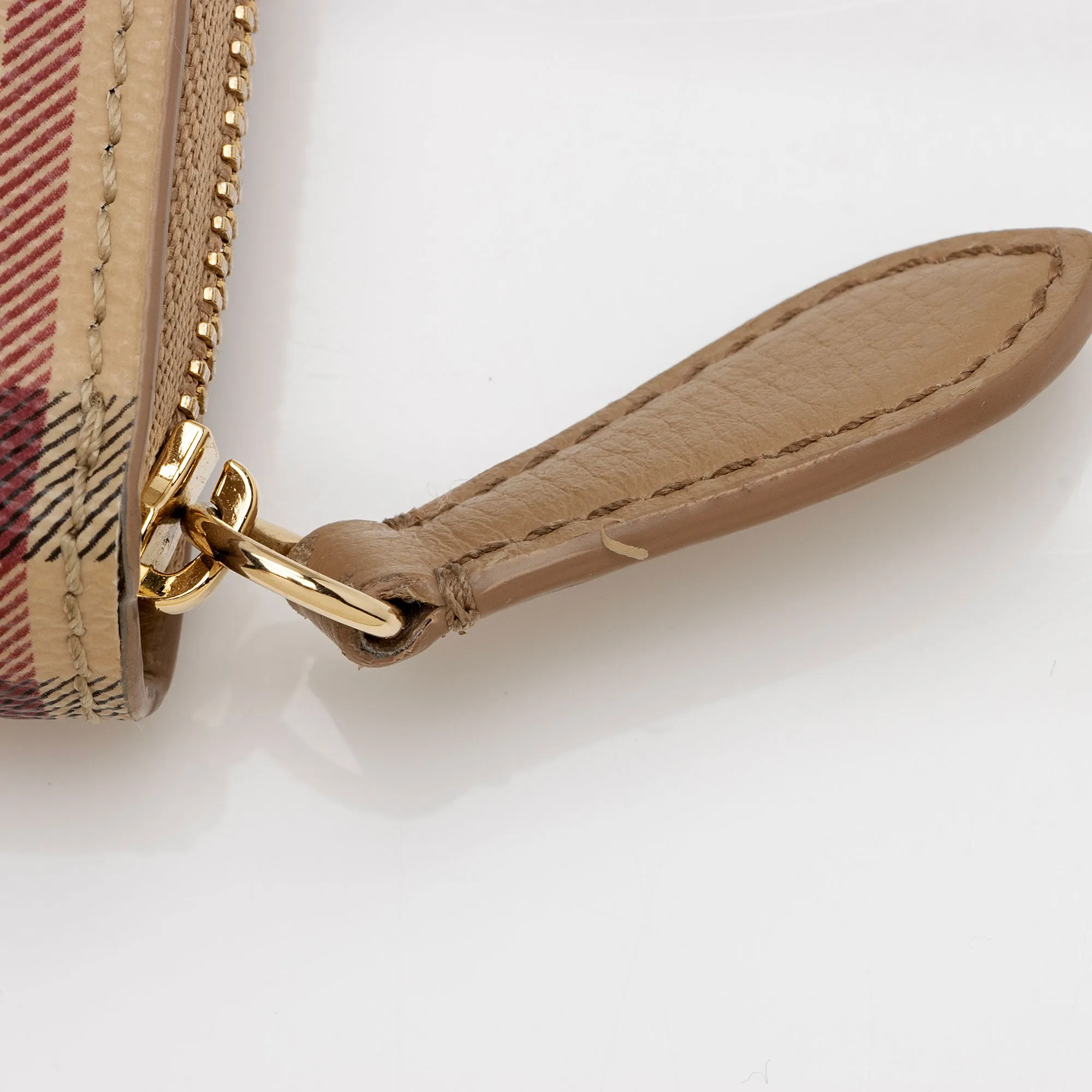 Burberry Haymarket Check Zip Around Wallet (SHF-T4rgfq)
