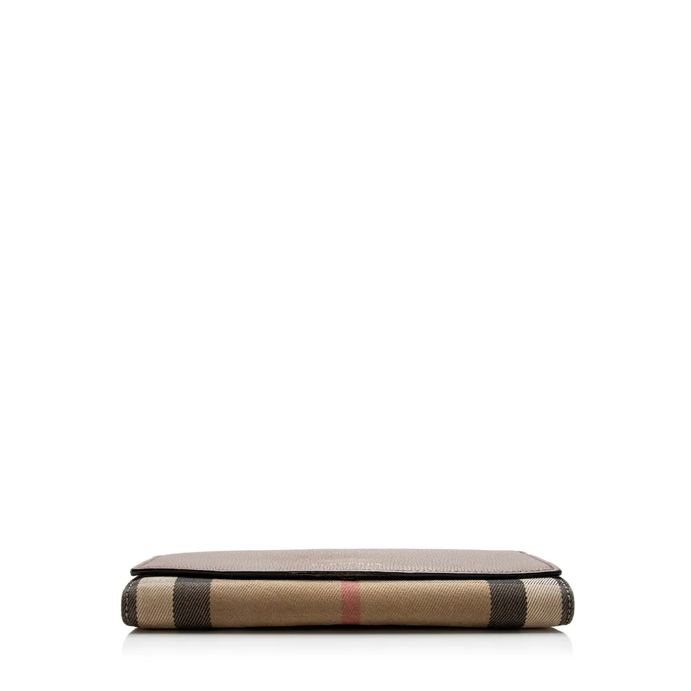 Burberry House Check Henley Chain Wallet (SHF-21215)