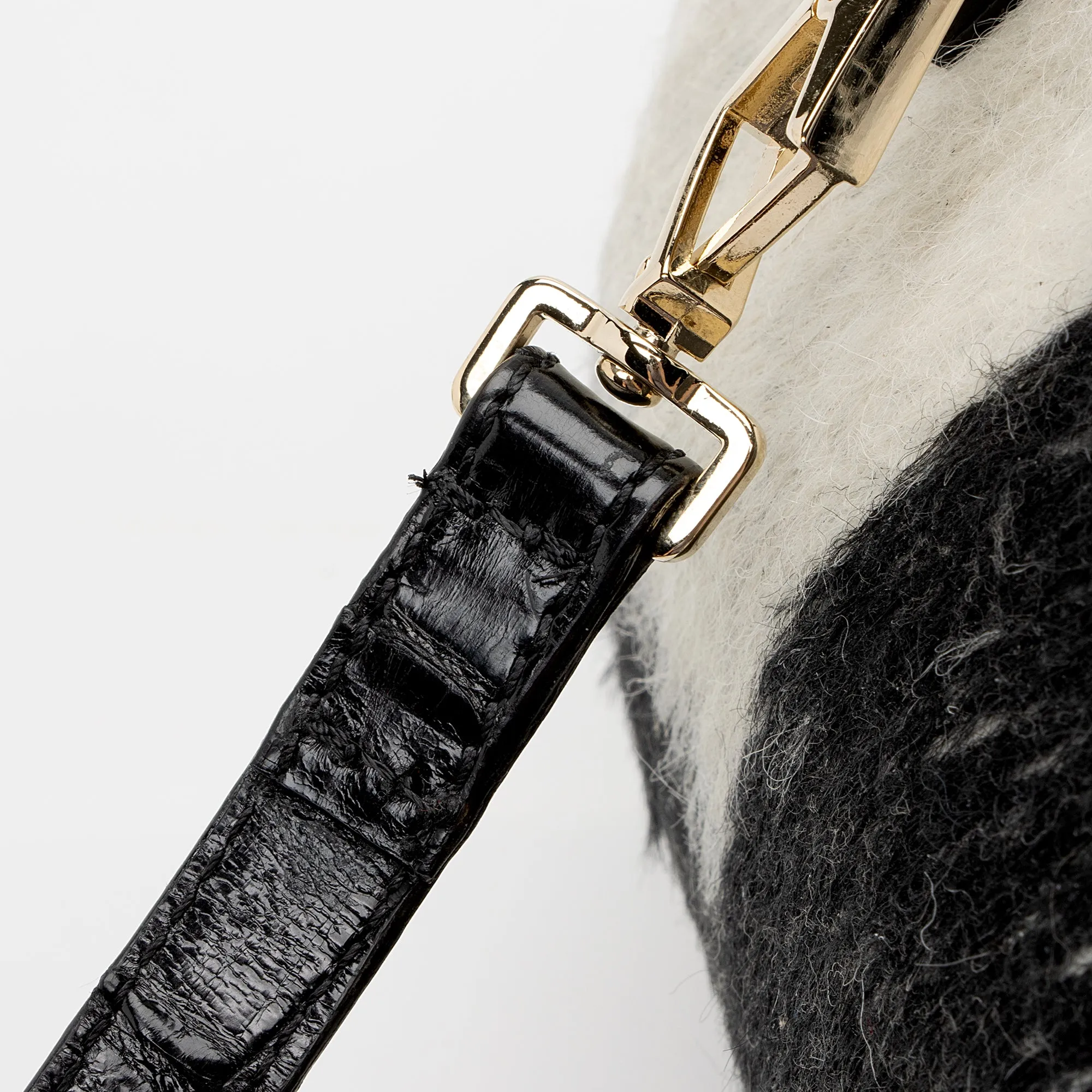 Burberry Prorsum Alpaca Alligator Suede Wilbur Crossbody Bag (SHF-22523)