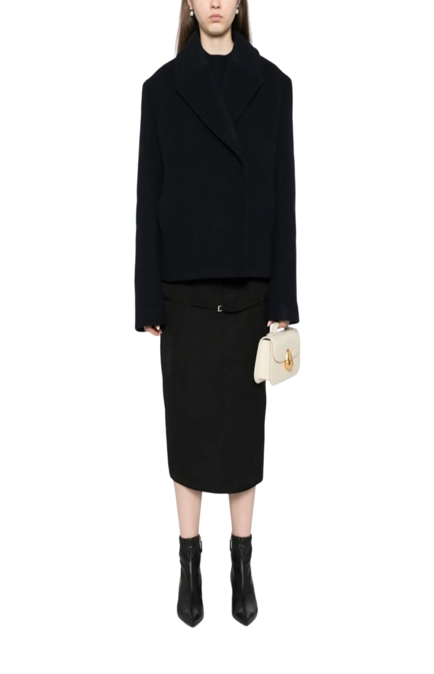 Cropped peacoat