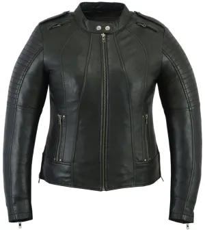 Daniel Smart Women's Updated Biker Style Jacket