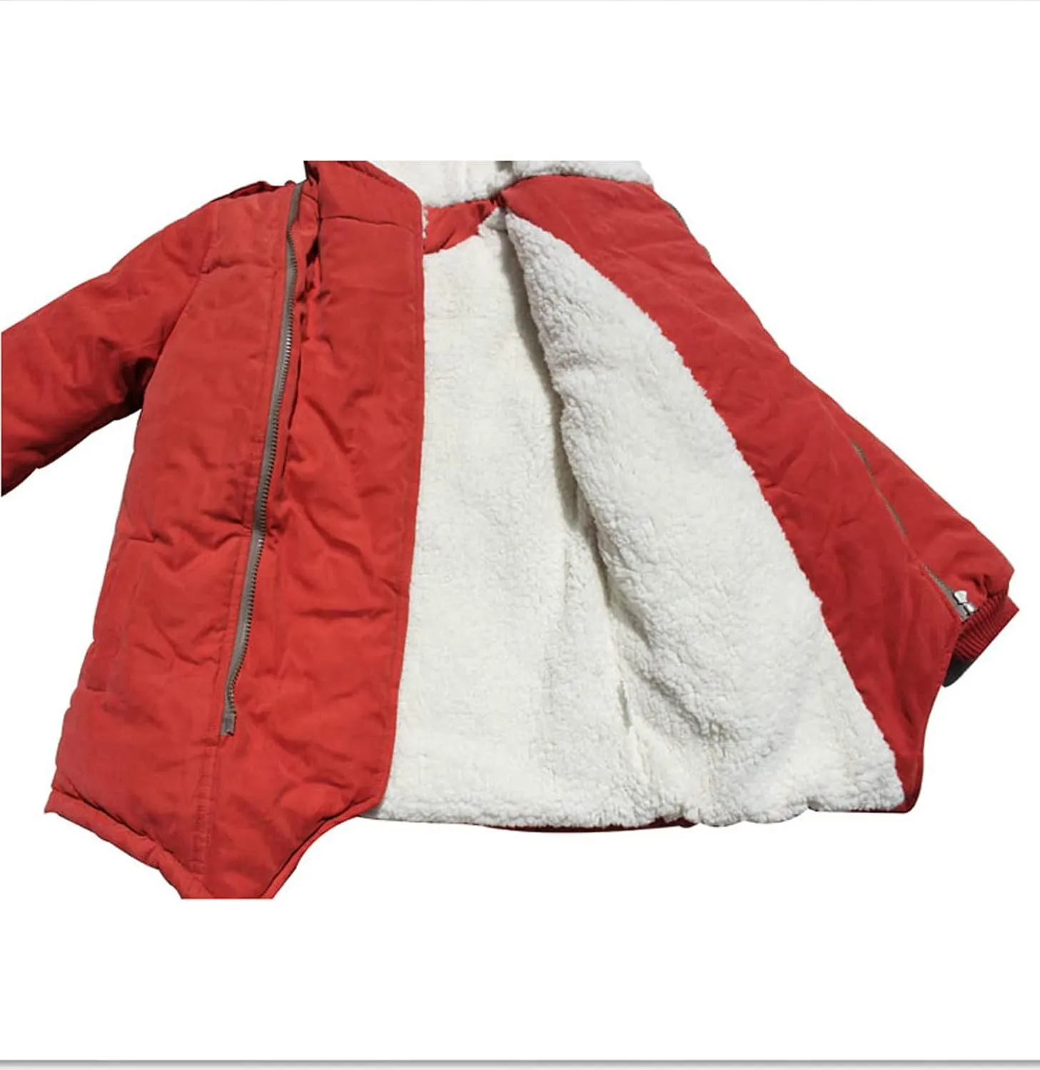 EISHOW Kids Boys Warm Thick Jackets Hooded Cotton Fleece Parka Coat Children Winter Zipper Outerwear