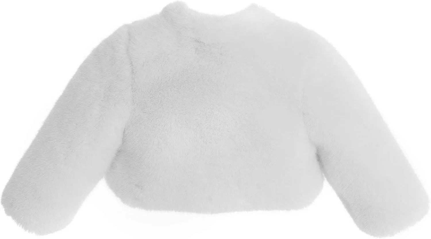 ekidsbridal Flower Girl Faux Fur Cape Cover-Up Bolero Jacket Shrug Coat