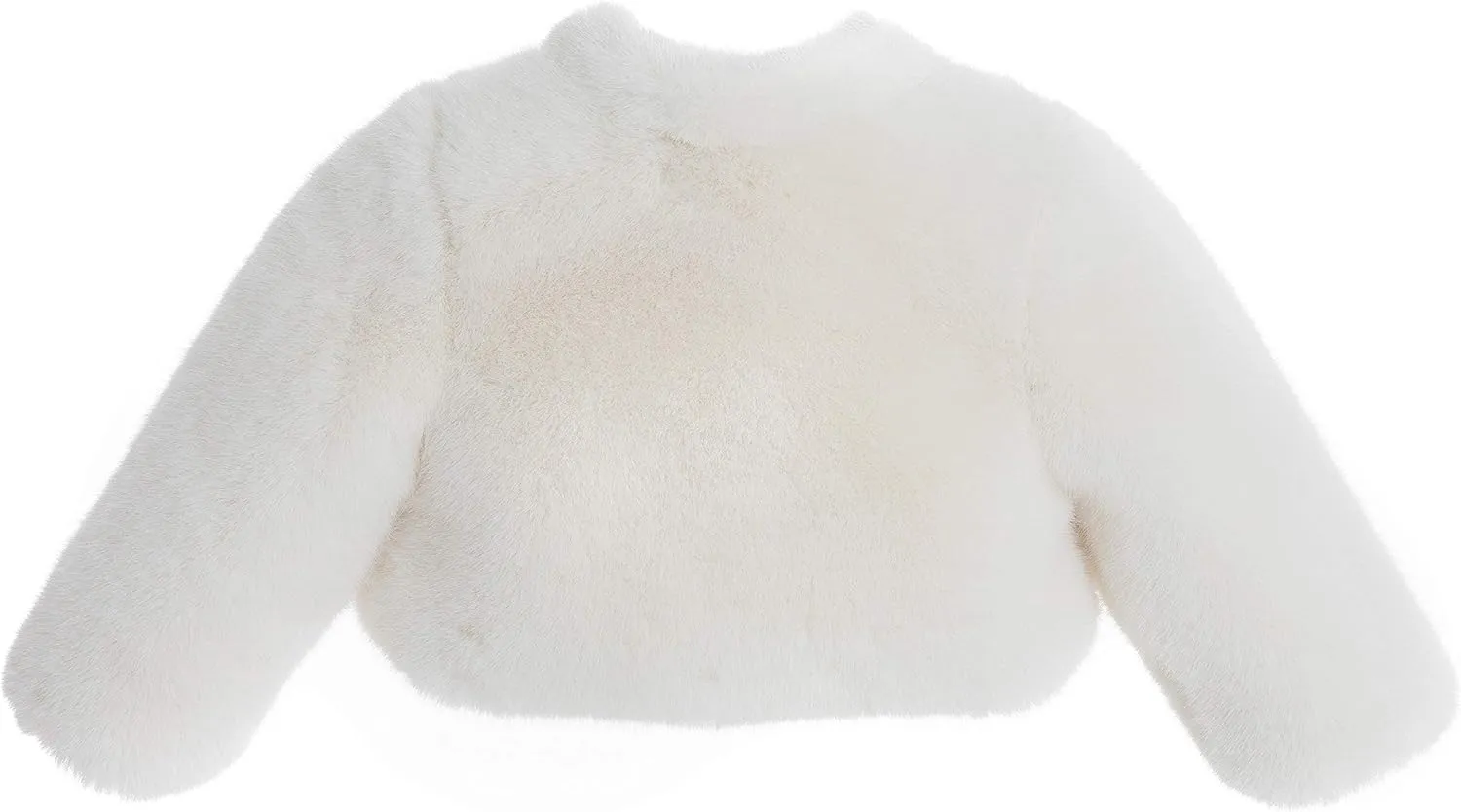 ekidsbridal Flower Girl Faux Fur Cape Cover-Up Bolero Jacket Shrug Coat