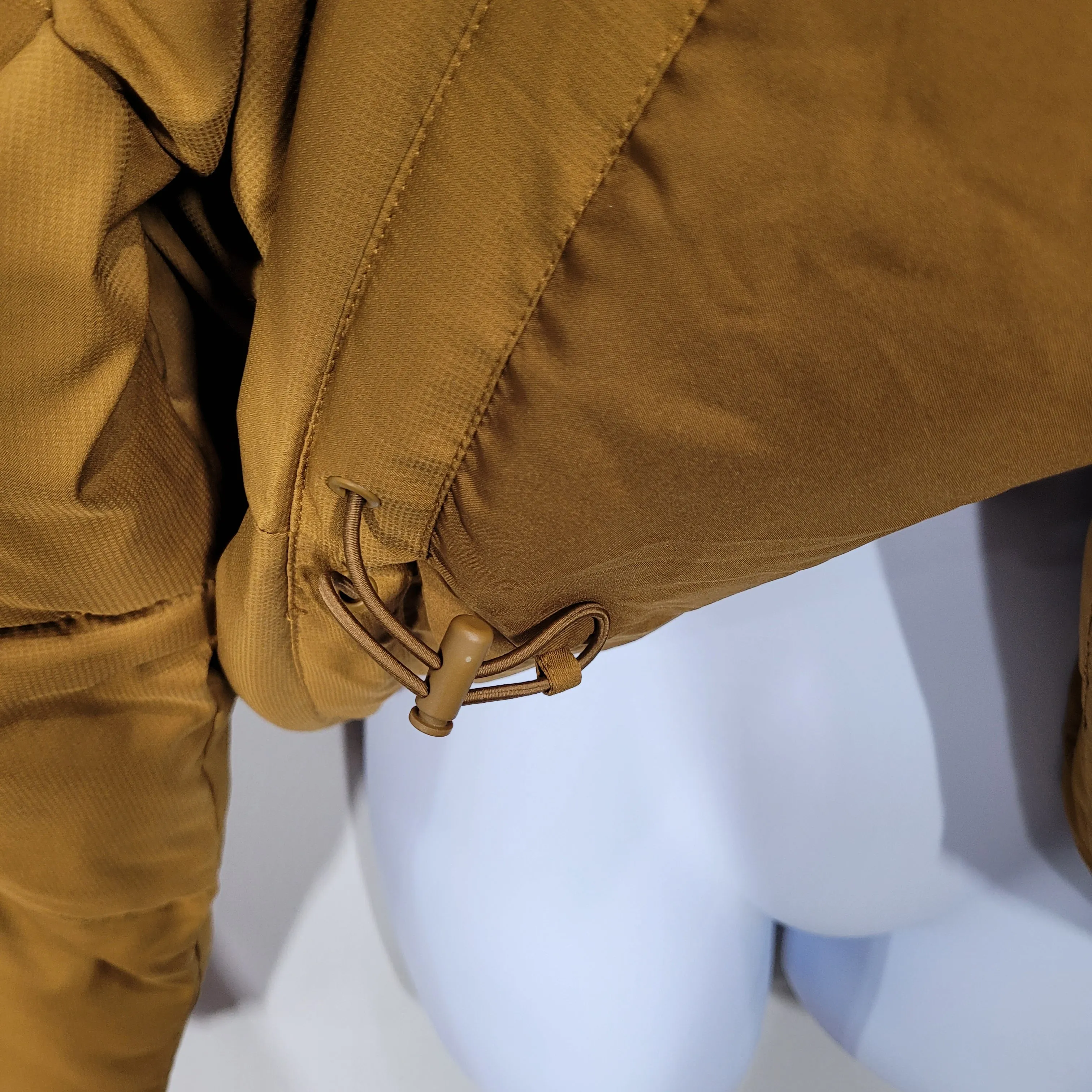 Girlfriend Collective Saddle Tan Cropped Puffer Jacket Size 4XL
