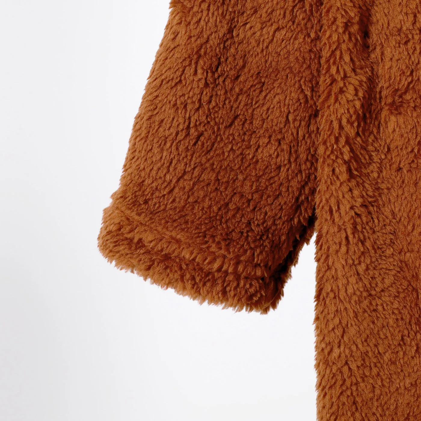 Kid Boy/Kid Girl Solid Color Hooded Fuzzy Coat Jacket