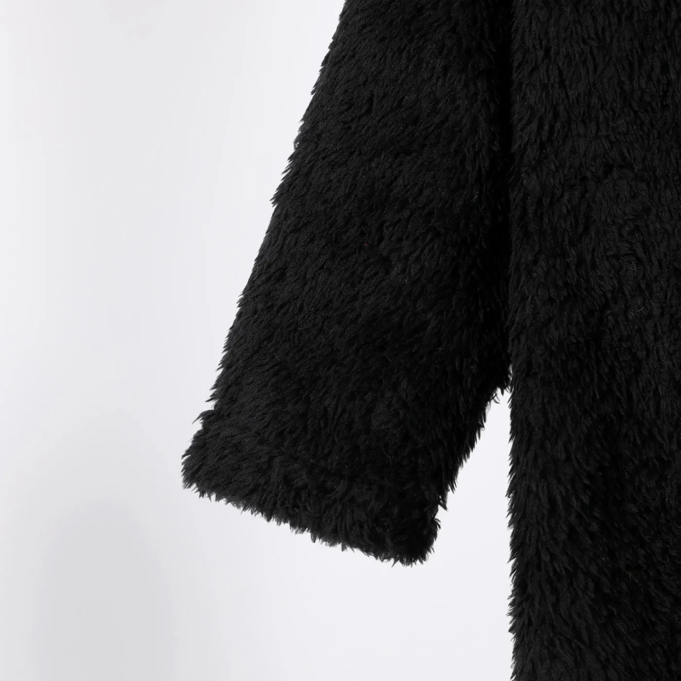 Kid Boy/Kid Girl Solid Color Hooded Fuzzy Coat Jacket