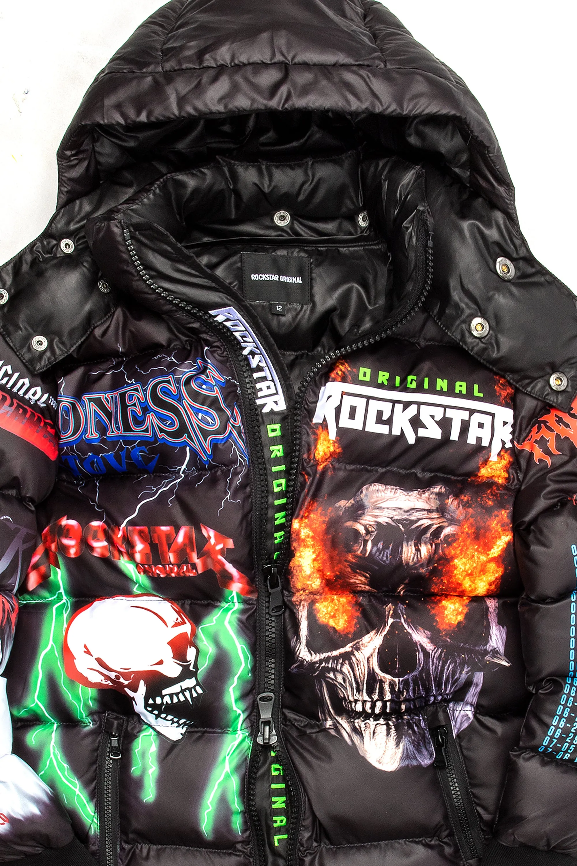 Kids Nash Puffer Jacket- Black