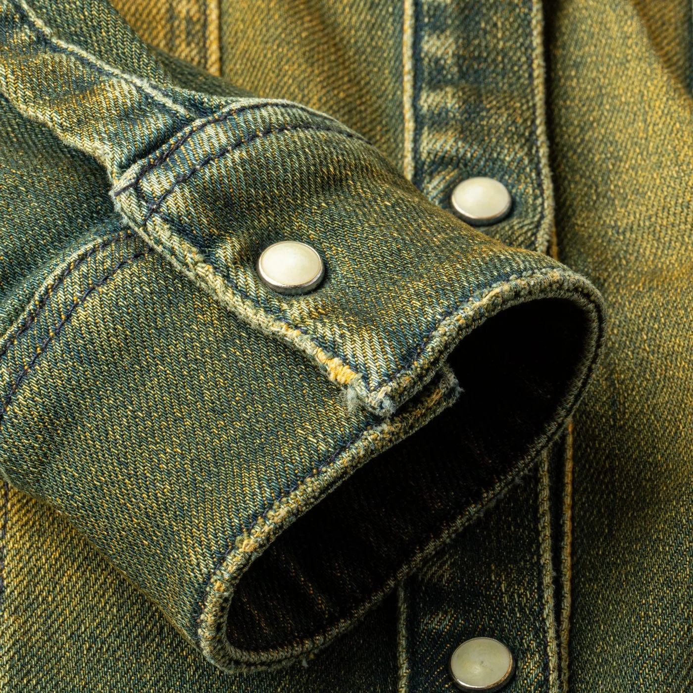 Maddi Fitted Western Snap Shirt In Marigold