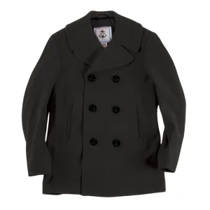Men's Navigator Wool Peacoat— Black