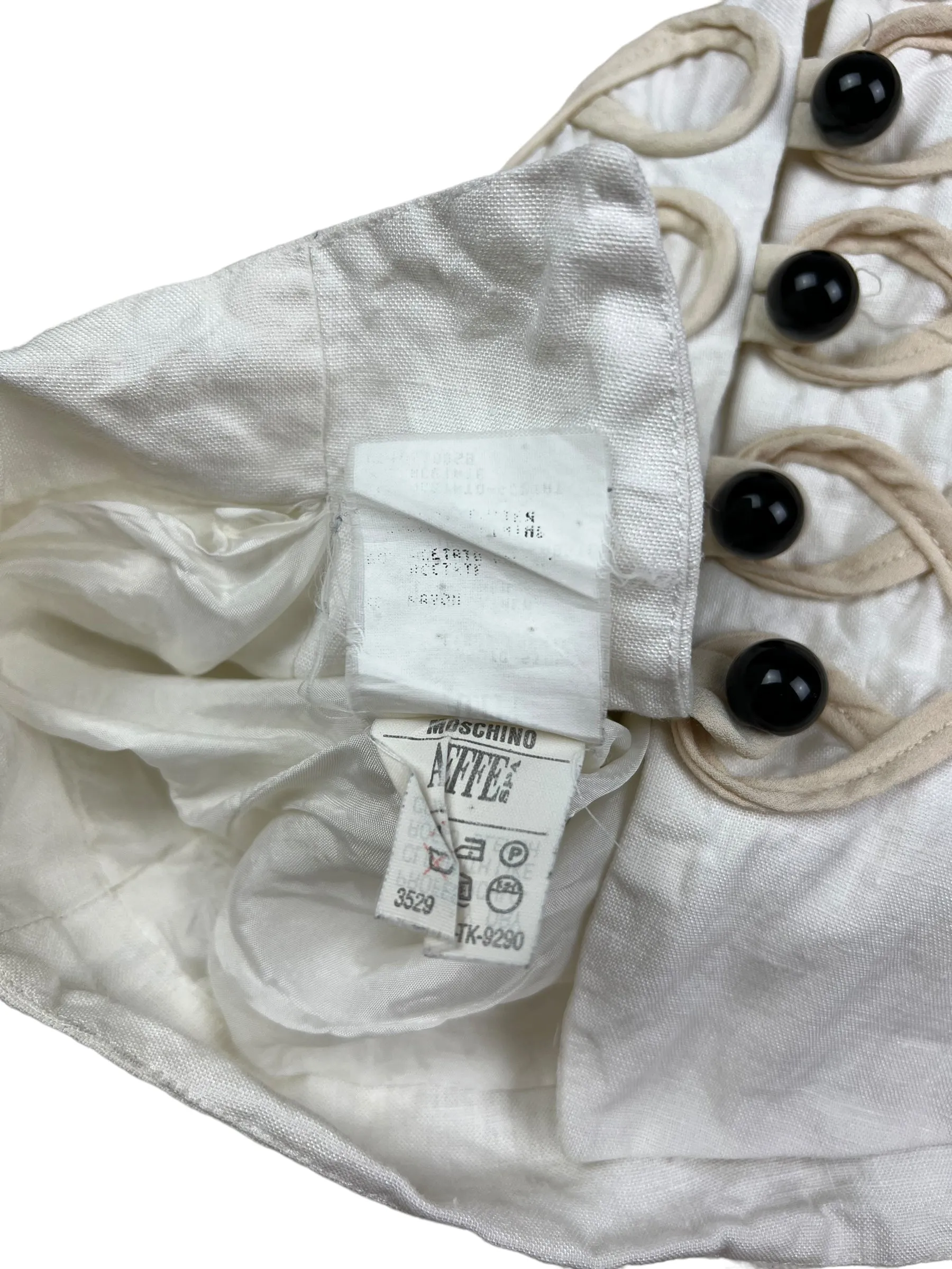 Moschino early 1990s waist coat