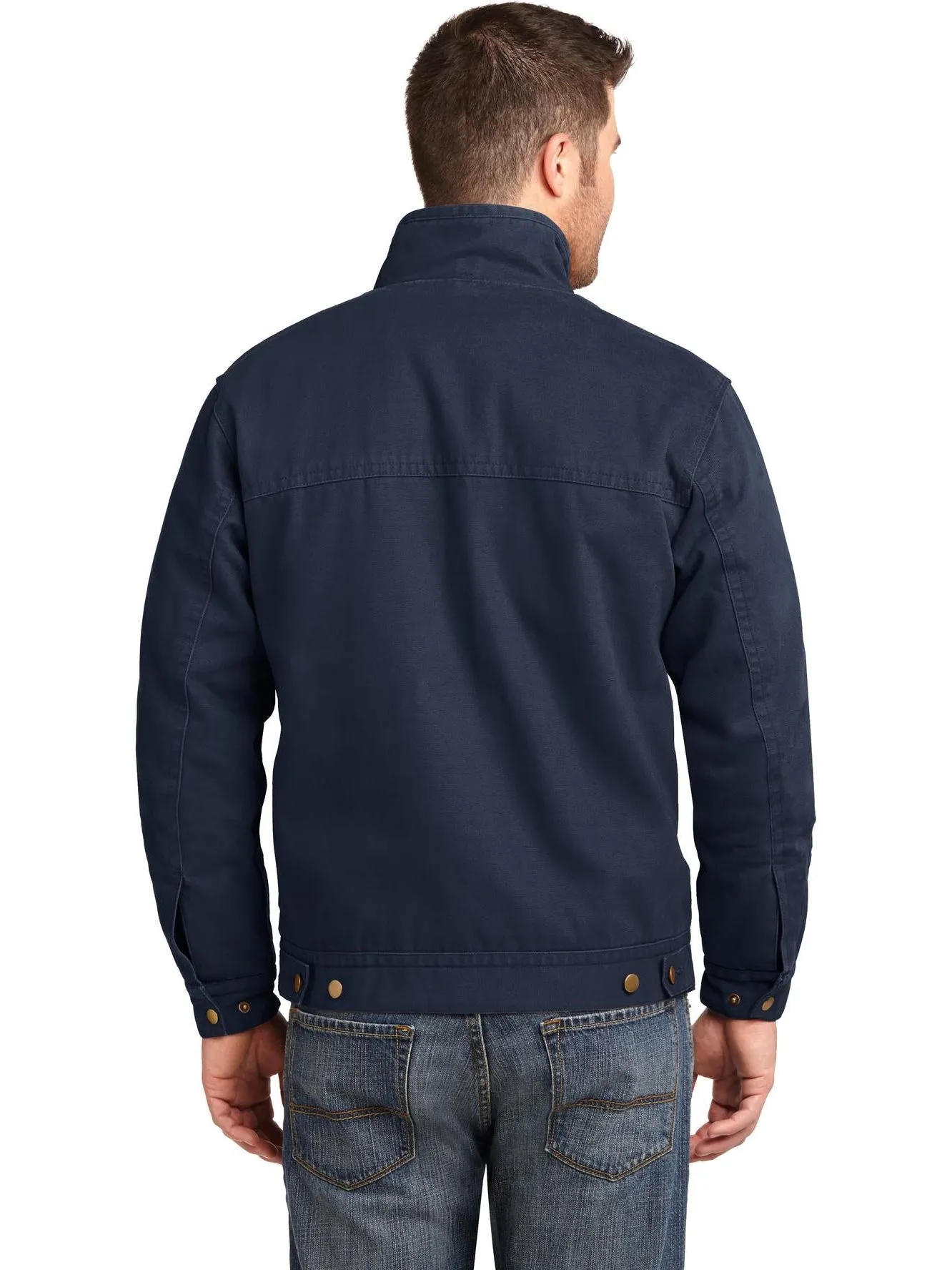 OUTLET-CornerStone Washed Duck Cloth Flannel-Lined Work Jacket
