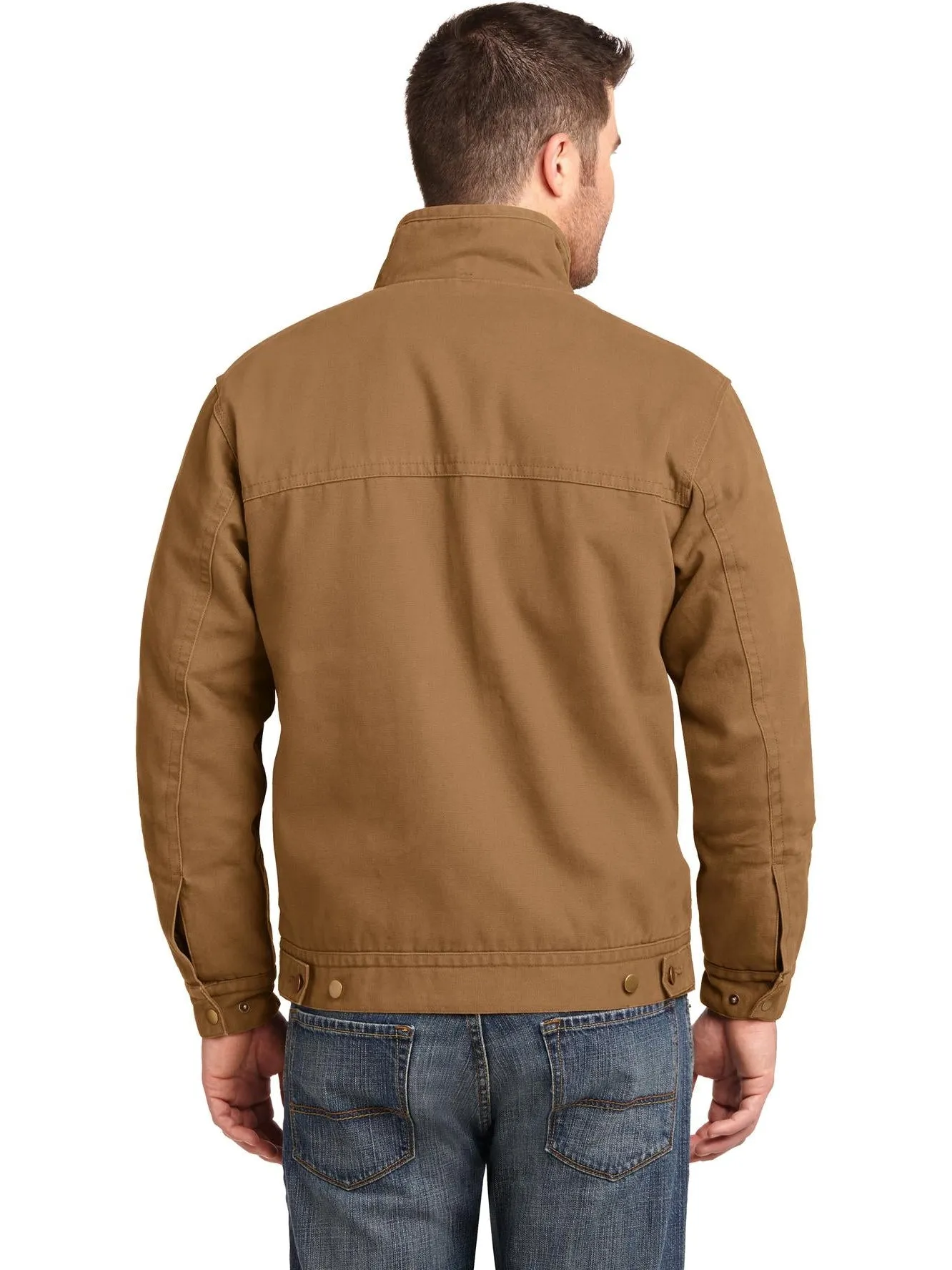 OUTLET-CornerStone Washed Duck Cloth Flannel-Lined Work Jacket