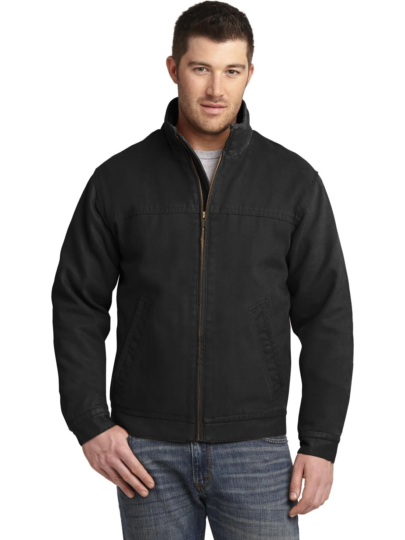 OUTLET-CornerStone Washed Duck Cloth Flannel-Lined Work Jacket