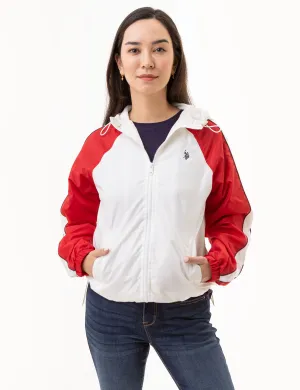 RAGLAN COLOBRLOCK VARSITY WINDBREAKER