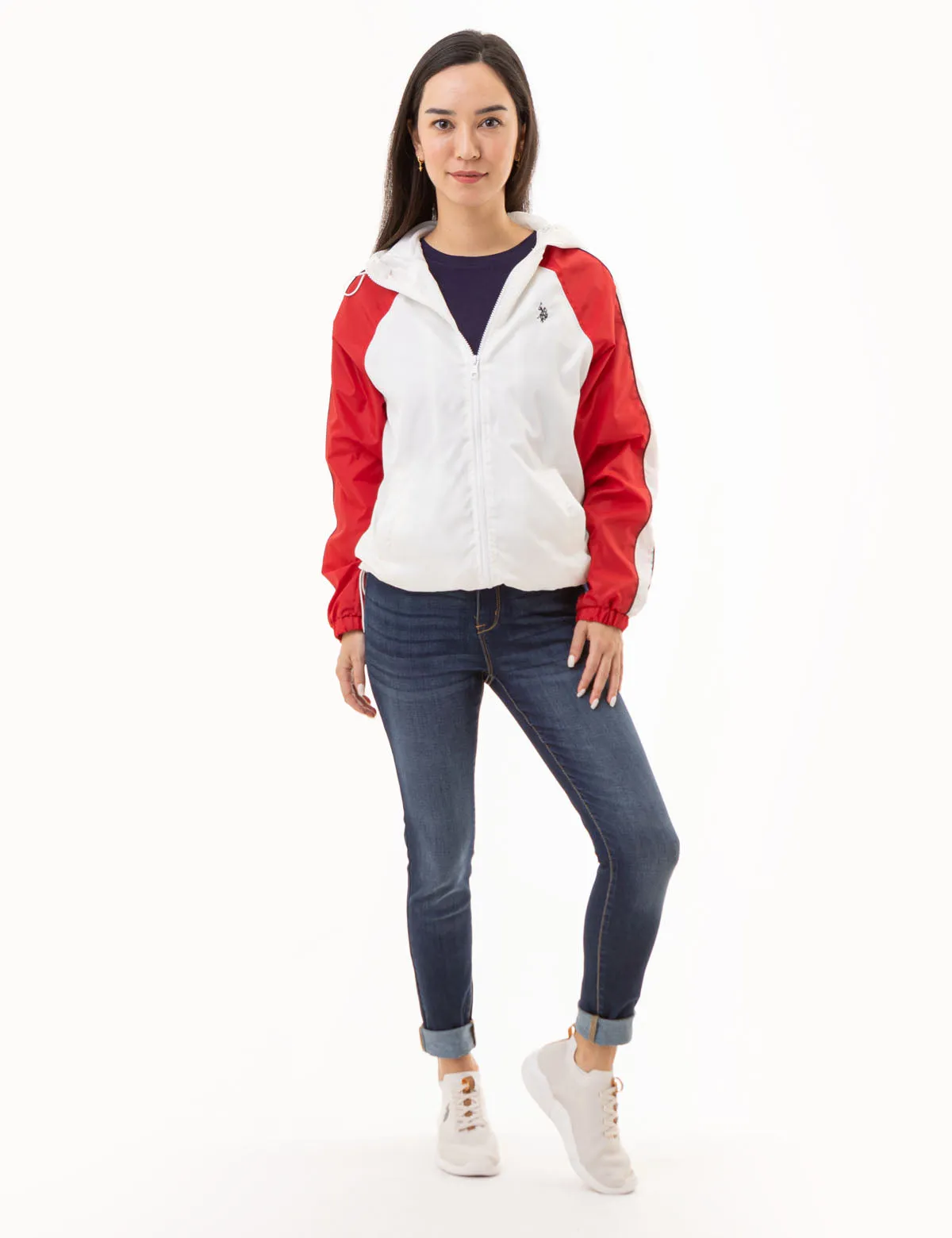 RAGLAN COLOBRLOCK VARSITY WINDBREAKER