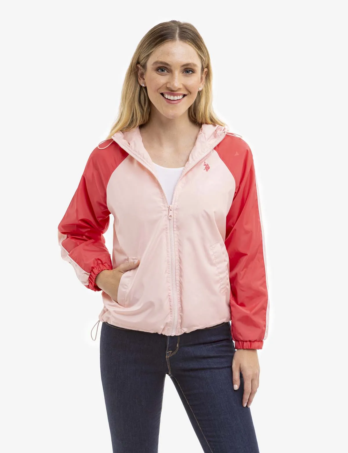 RAGLAN COLOBRLOCK VARSITY WINDBREAKER