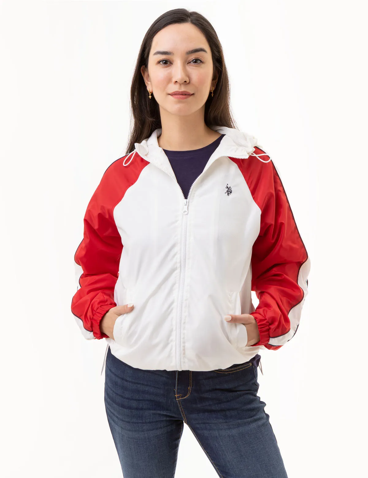 RAGLAN COLOBRLOCK VARSITY WINDBREAKER