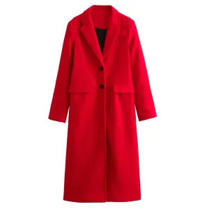 Scarlet Autumn Overcoat