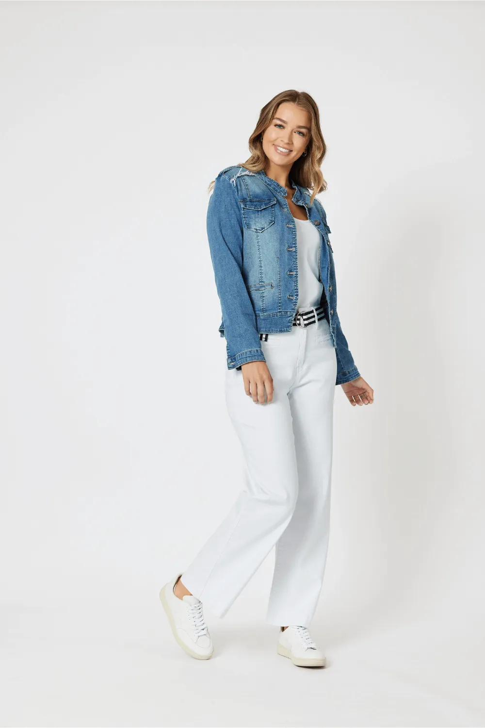 Threadz Military Denim Jacket