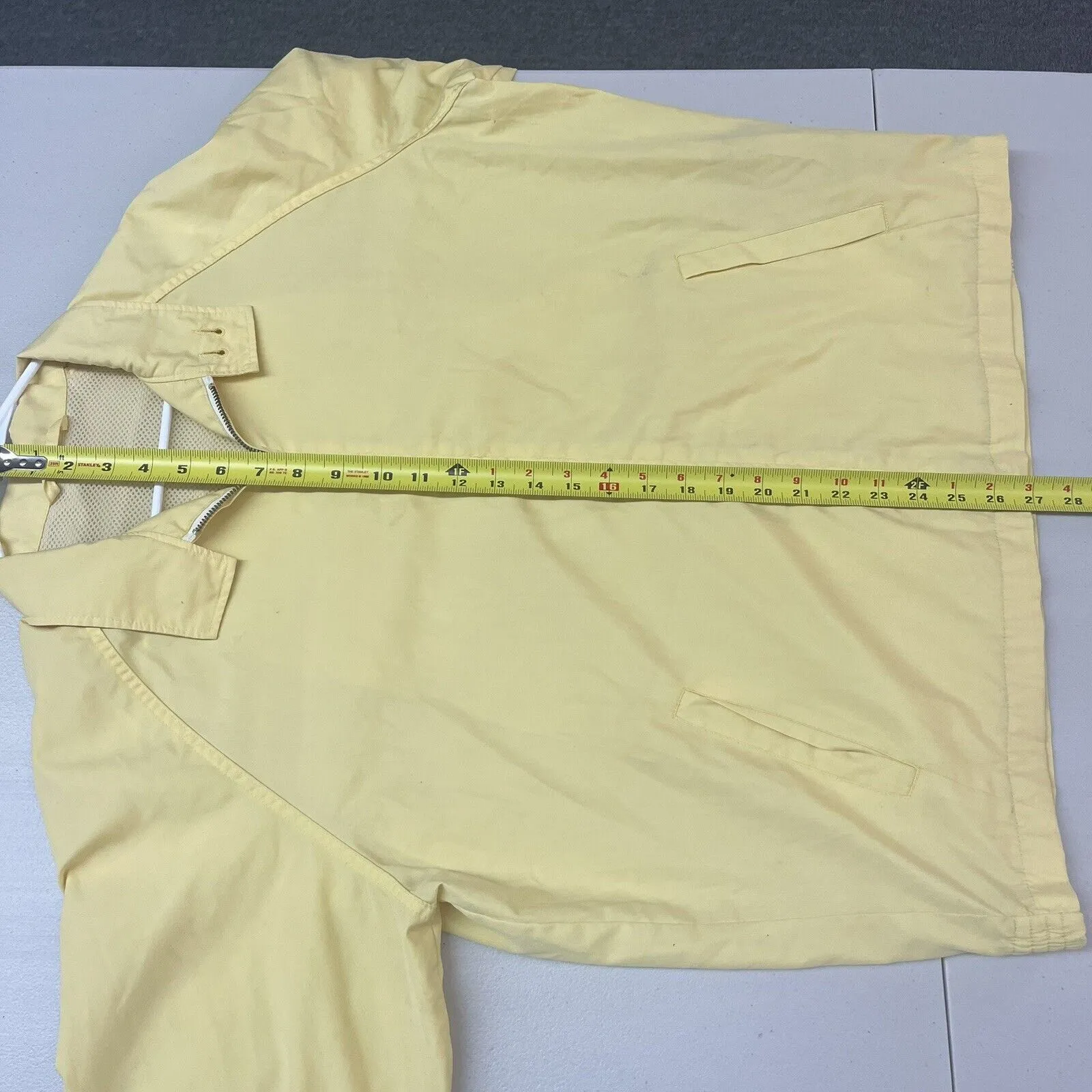 Vintage 80s Power King Women's Yellow Jacket/Windbreaker Sz L
