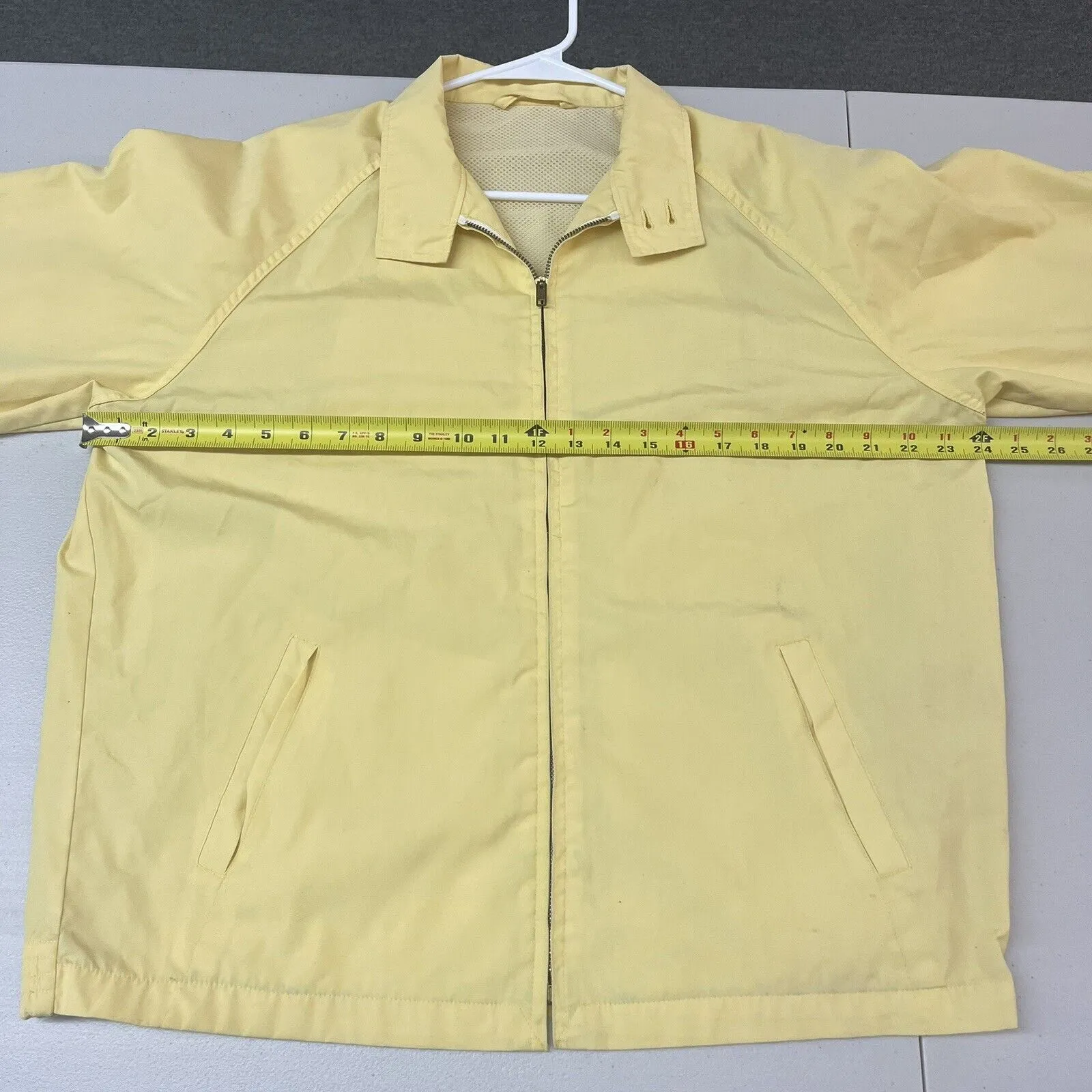 Vintage 80s Power King Women's Yellow Jacket/Windbreaker Sz L