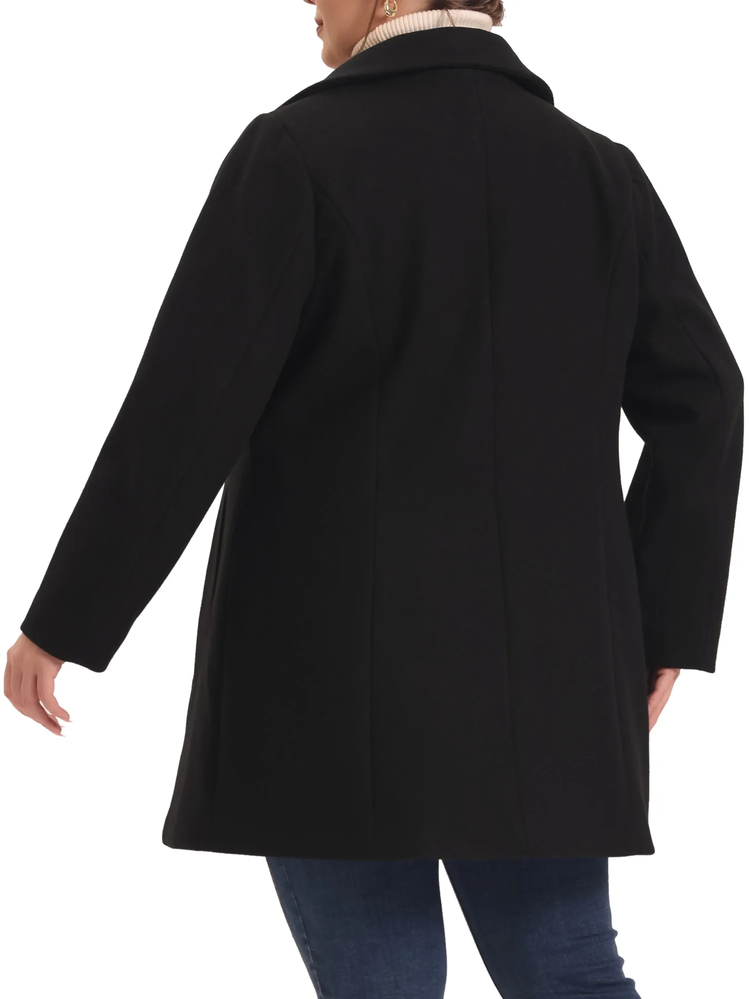 Warm Relax Fit Doll Collar Double Breasted Coat
