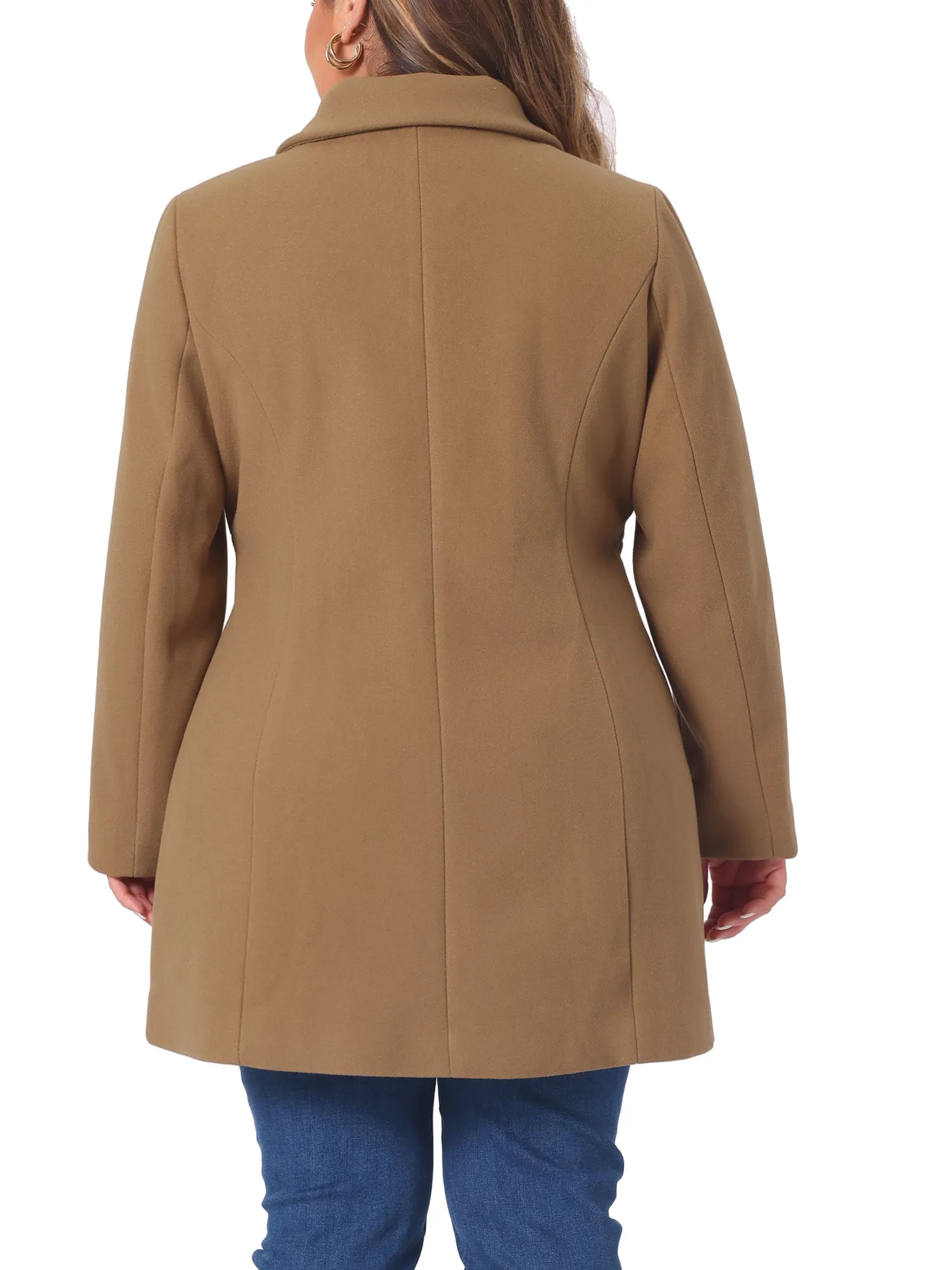 Warm Relax Fit Doll Collar Double Breasted Coat