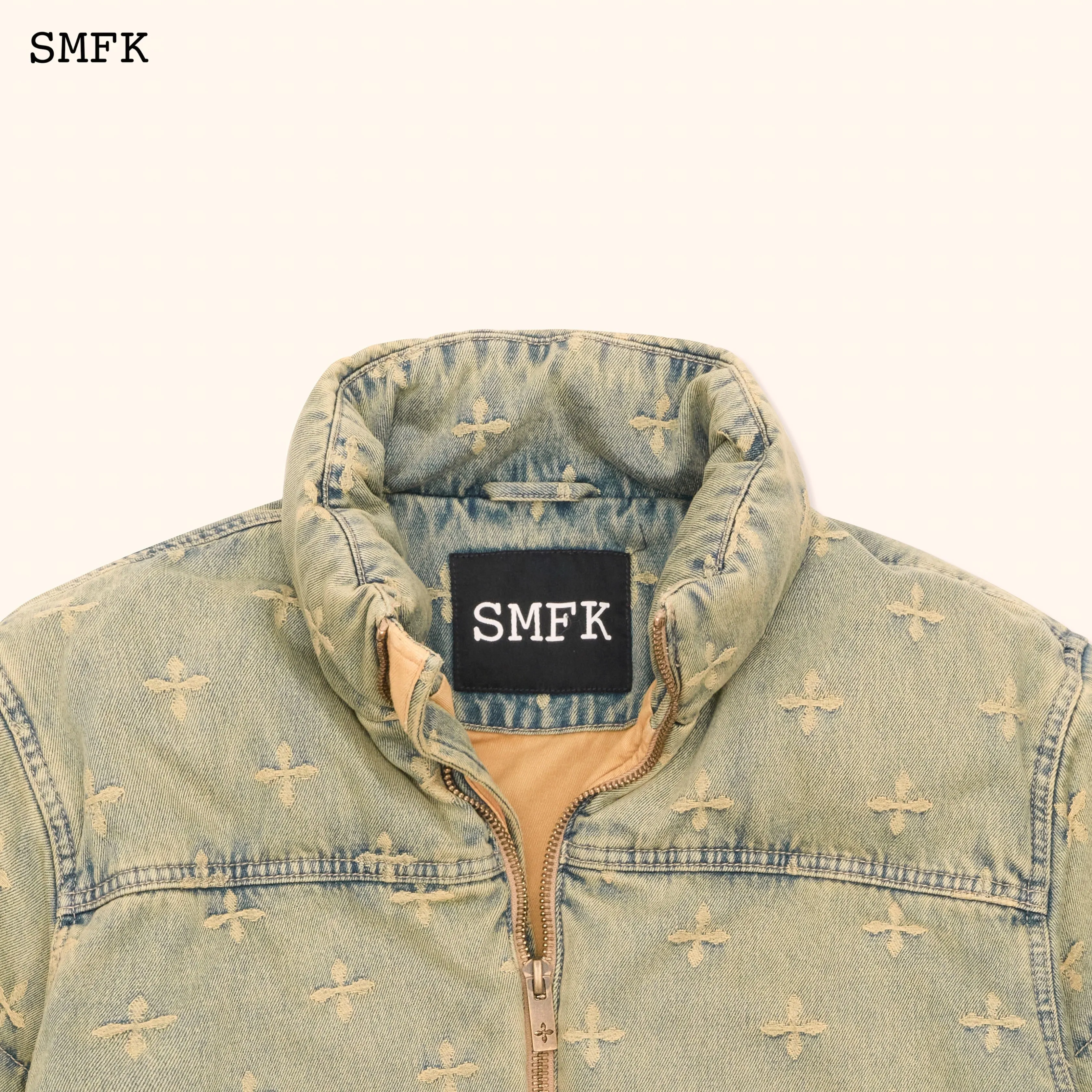Wildworld Denim Garden Camping Puffer Jacket