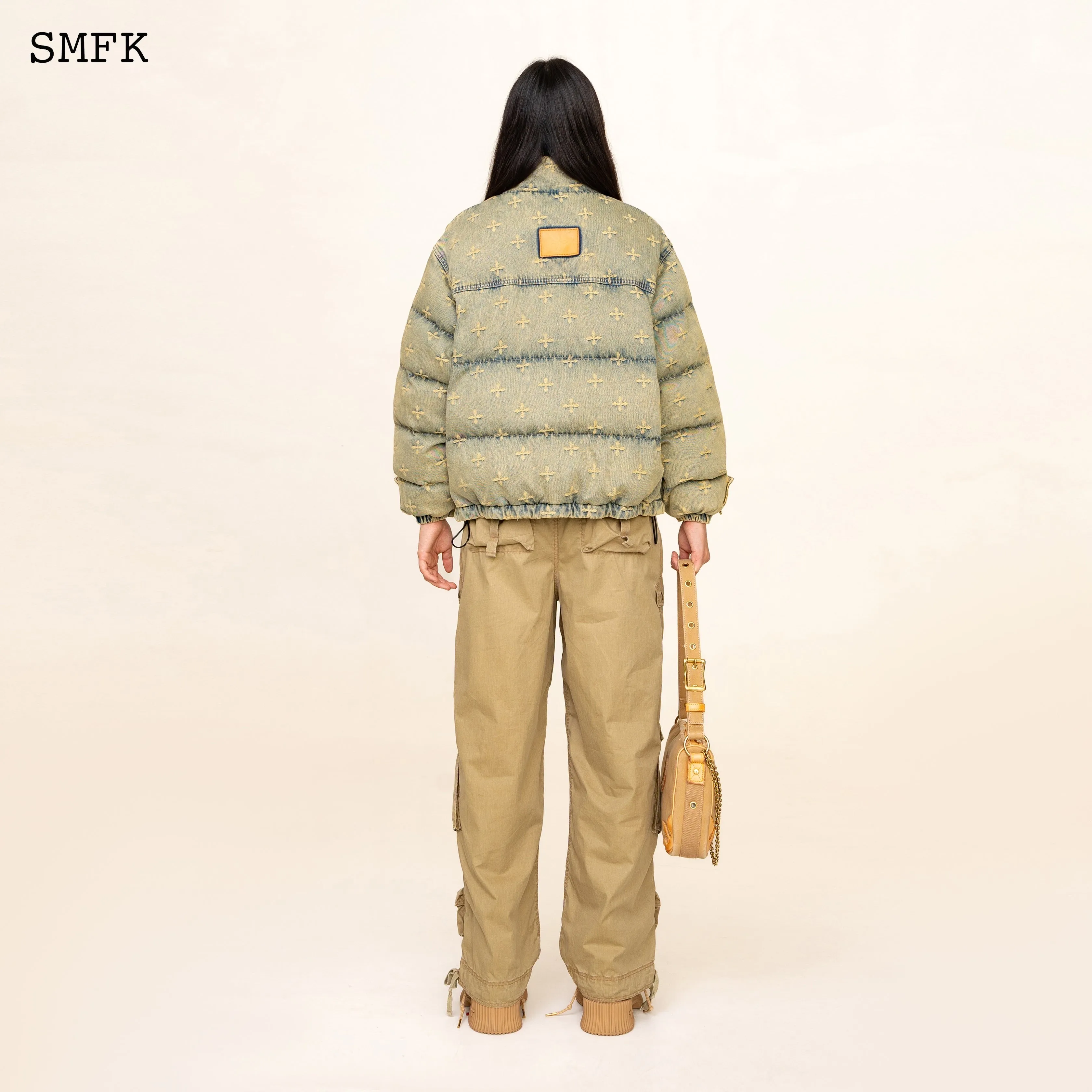 Wildworld Denim Garden Camping Puffer Jacket