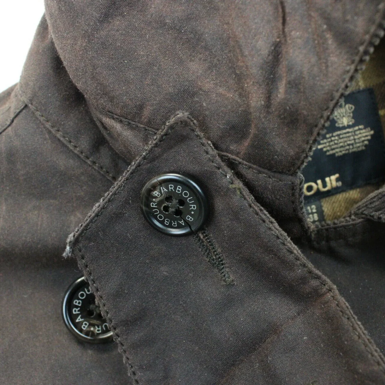 Womens BARBOUR Waxed Jacket Brown | Medium