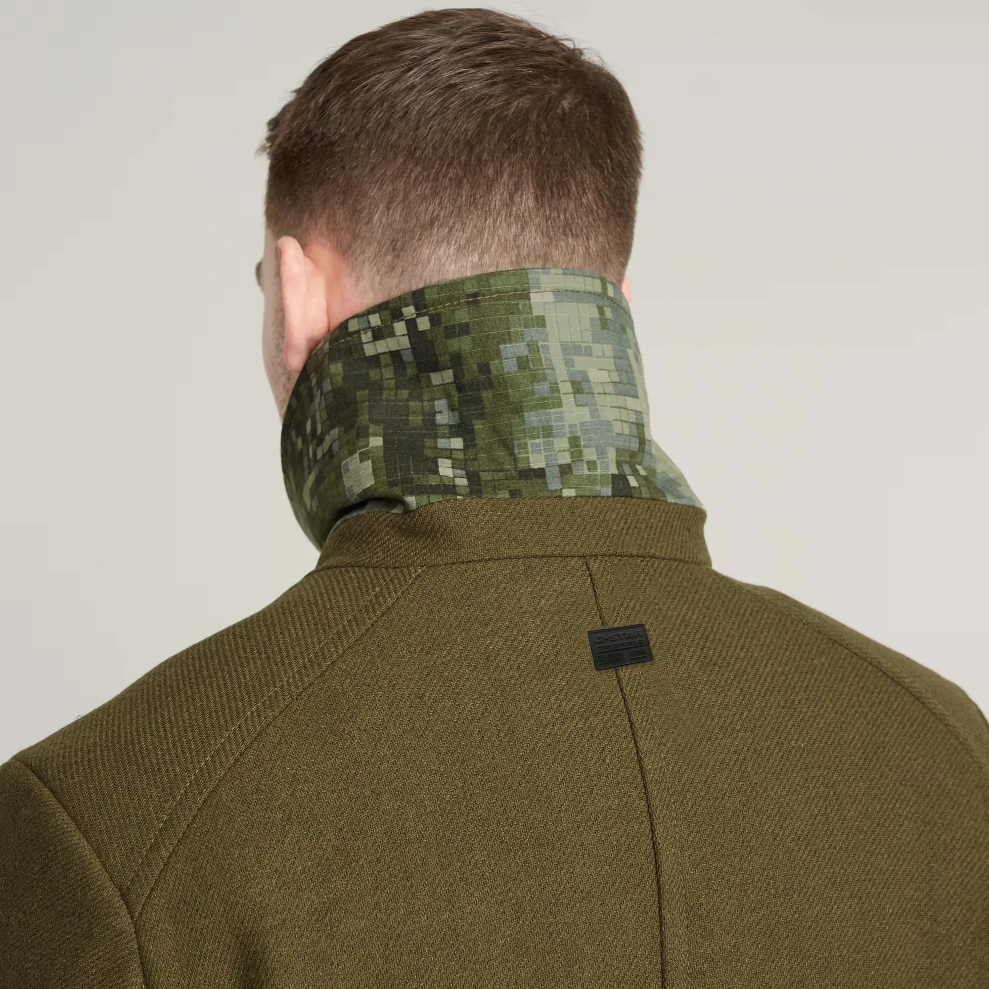 Wool Peacoat (Olive) - D25402-D445-C744